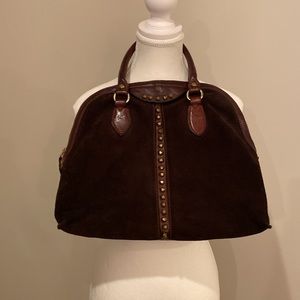 WINTER CLEARANCE Campomaggi suede & leather handbag